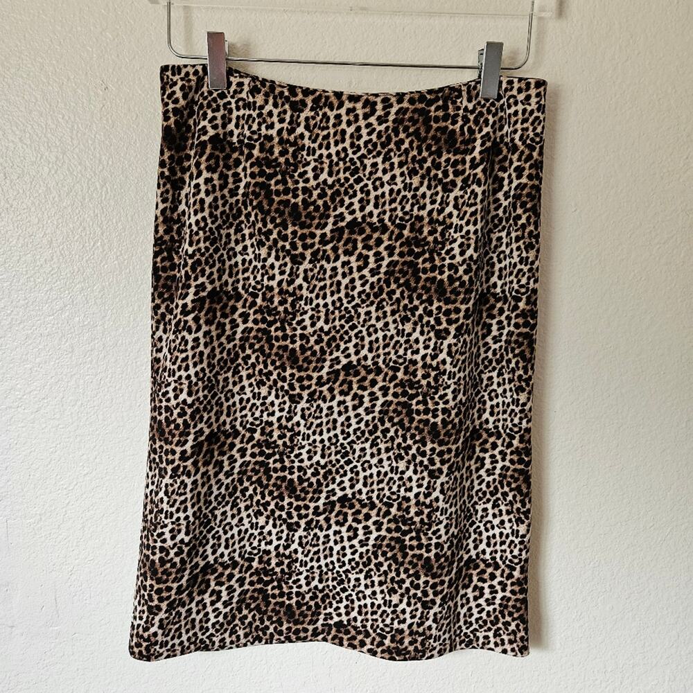 Alfani Leapord Print Skirt Size 6